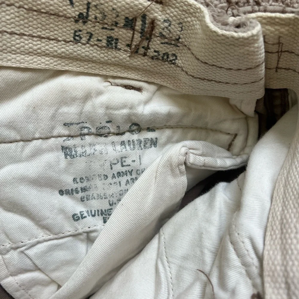 Ralph Lauren Tan Cargo Shorts - Picture 2 of 3